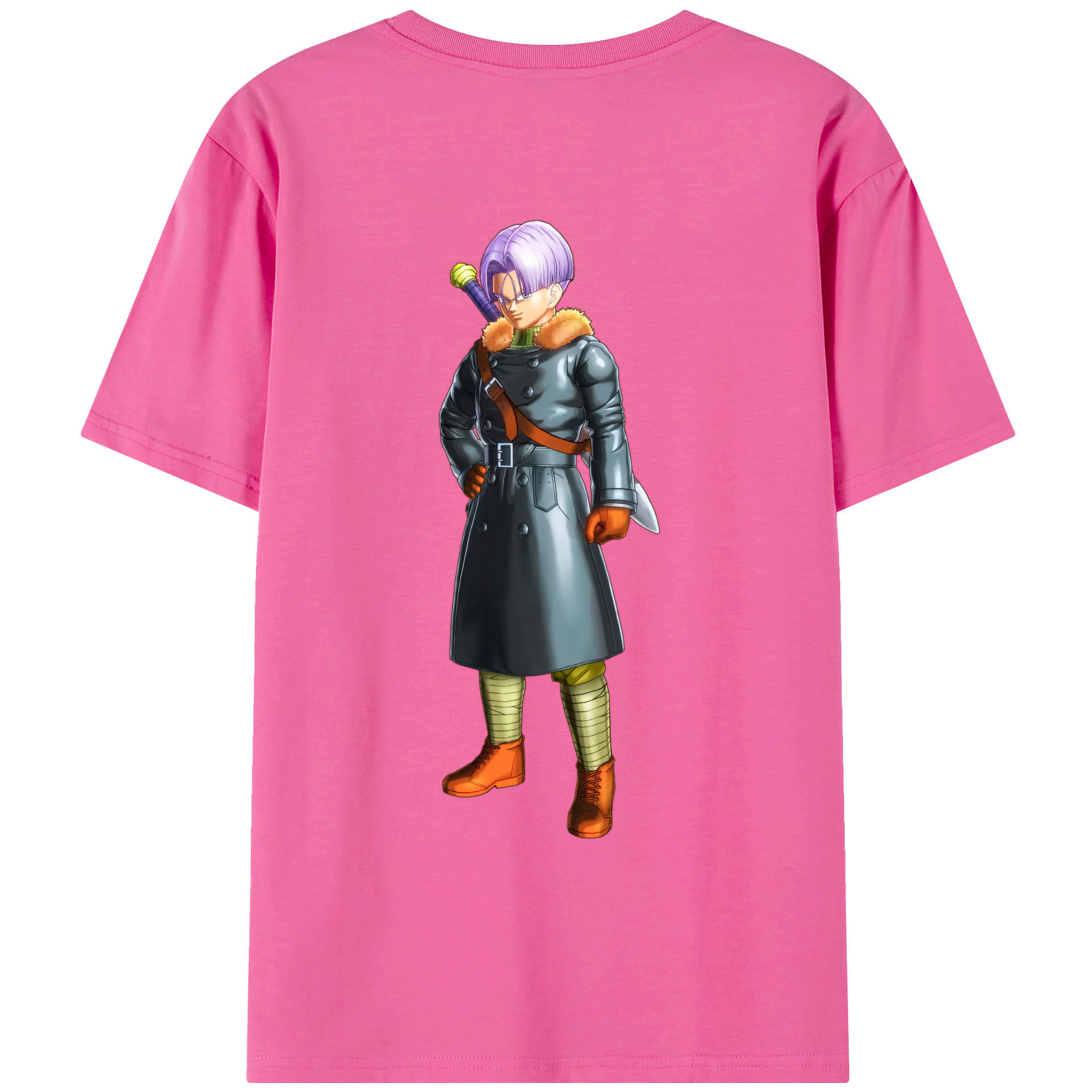 （画像用） ドラゴンボール トランクス（Torankusu）DRAGON BALL Trunks レディース半袖Tシャツ(バックプリント)